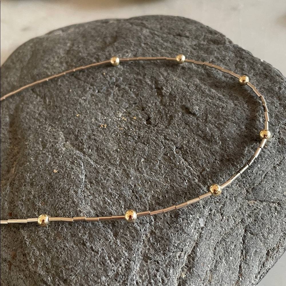 Liquid Silver 70’s Choker Vintage Necklace - Picture 11 of 11